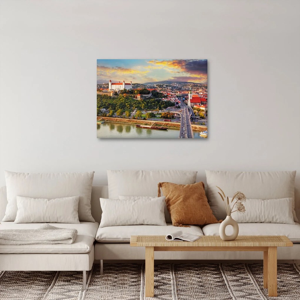 Kép - panoráma, Pozsony, Szlovákia (70x50 cm)