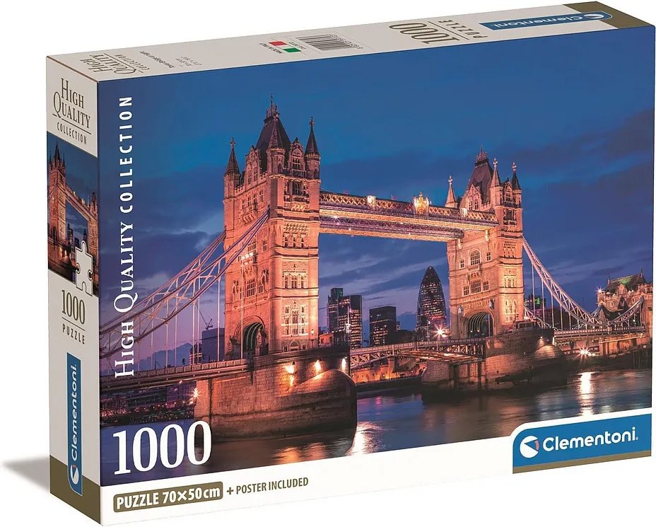 London Tower Bridge 1000 db-os puzzle Clementoni
