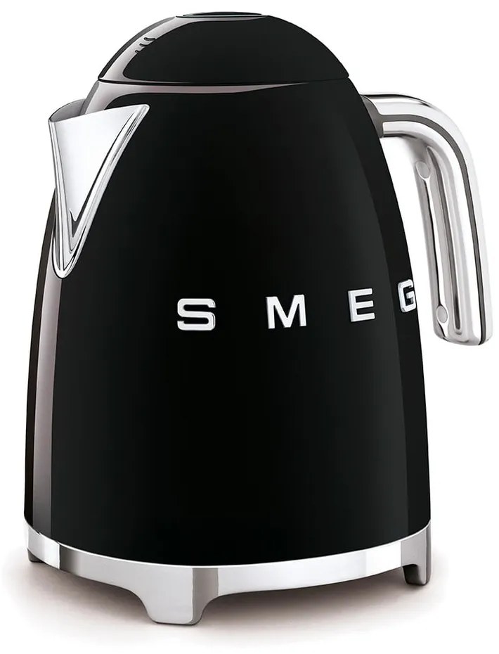 Fekete rozsdamentes acél vízforraló 1,7 l Retro Style – SMEG