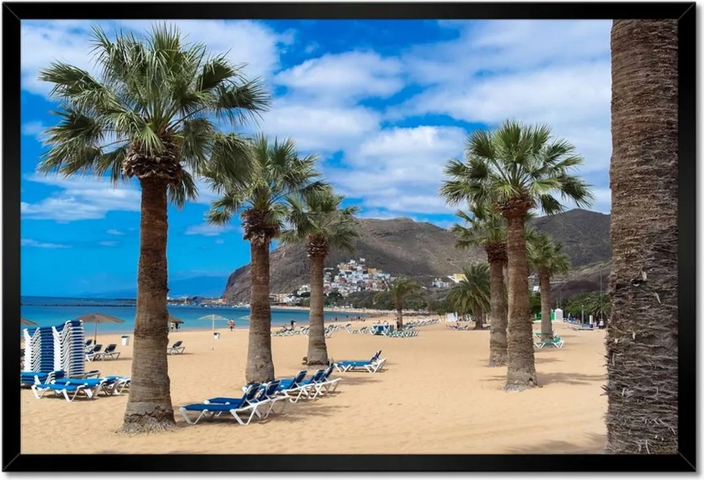 Poszterek keretben 60x40 Nagy pálmafák a tengerparton