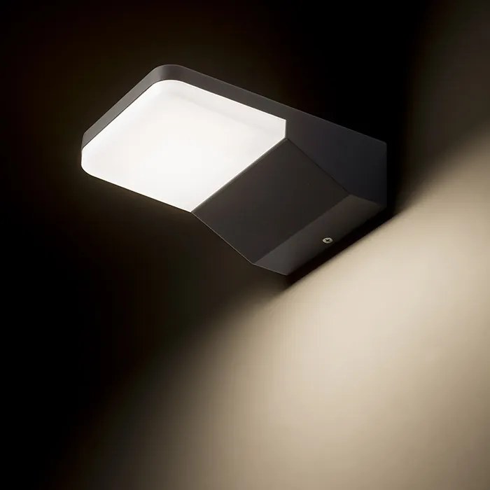 RENDL VIRGO fali lámpa antracitszürke 230V LED 9W IP65 3000K