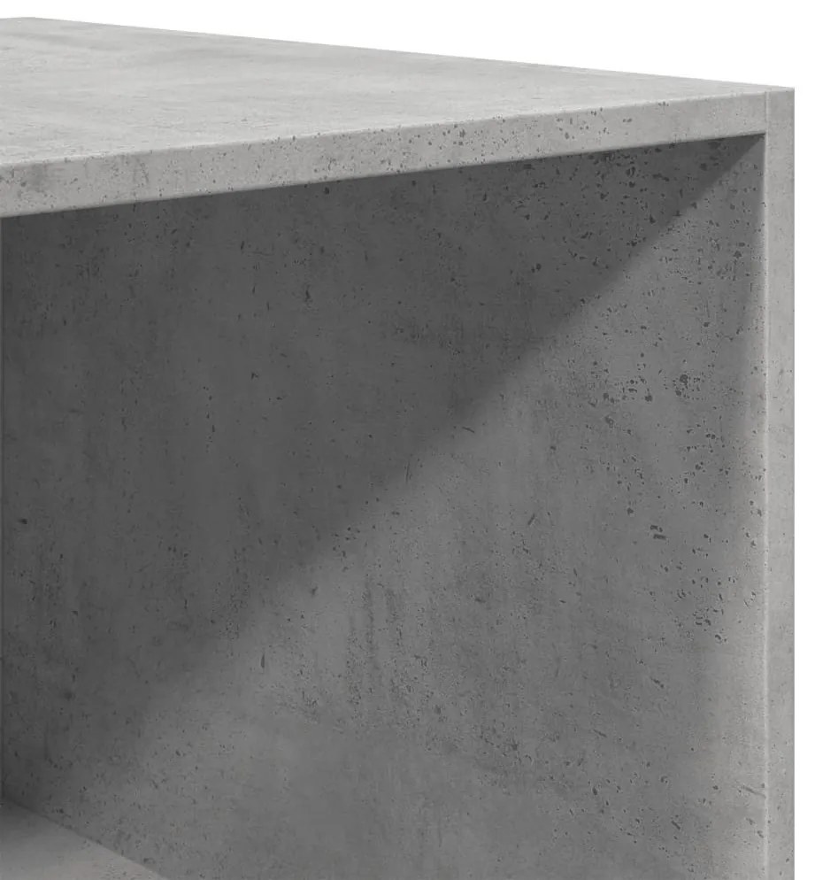 betonszürke szerelt fa ruhásszekrény 100 x 50 x 200 cm