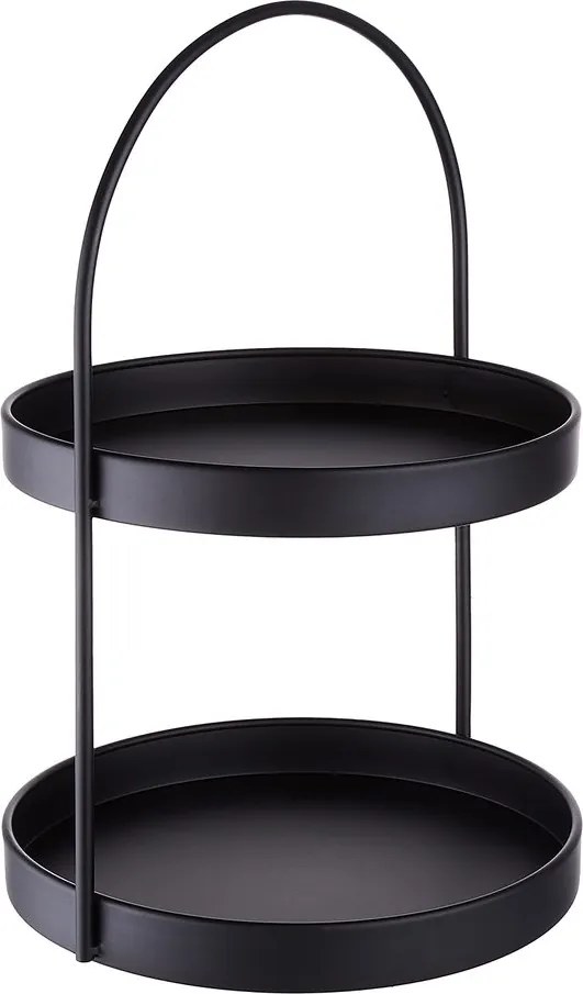 SIDELINE emeletes tálaló, fekete 35cm