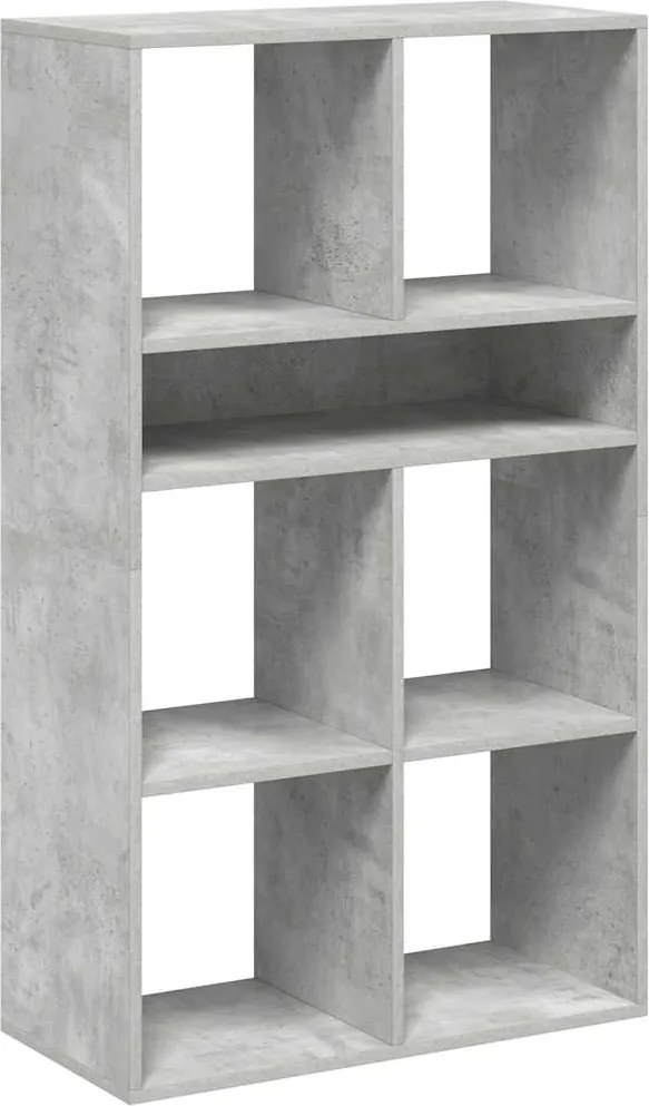 vidaXL könyvszekrény betonszürke 66x31x112 cm szerelt fa