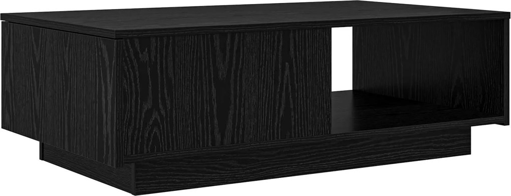 vidaXL Dohányzóasztal fiókkal Fekete tölgy 95 x 55 x 31 cm Faanyag