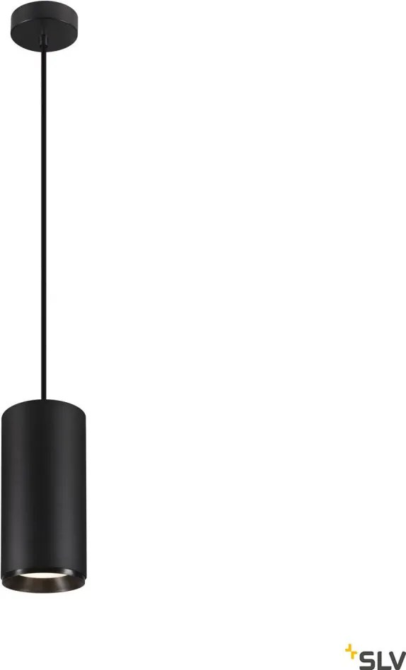 SLV 1005789 NUMINOS DALI XL Hengeres Függesztett Lámpa Fekete LED IP20