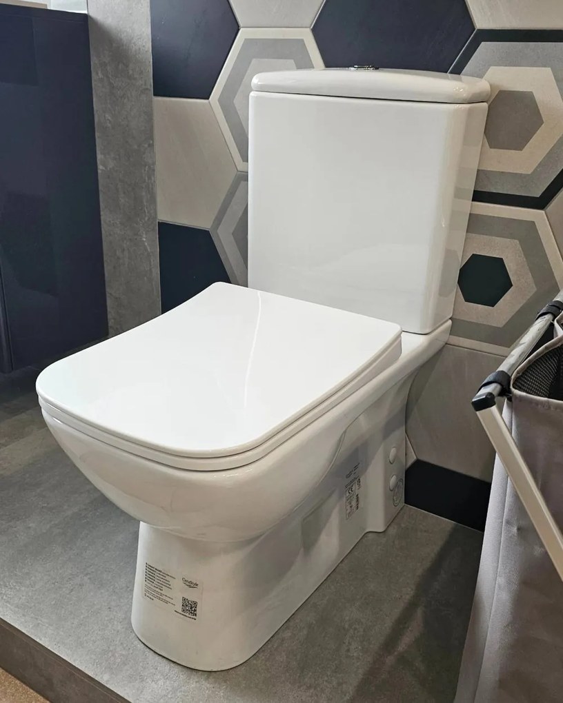 CeraStyle DURU monoblokk WC - BEÉPÍTETT bidé funkcióval -csaptelep nélkül -perem nélküli