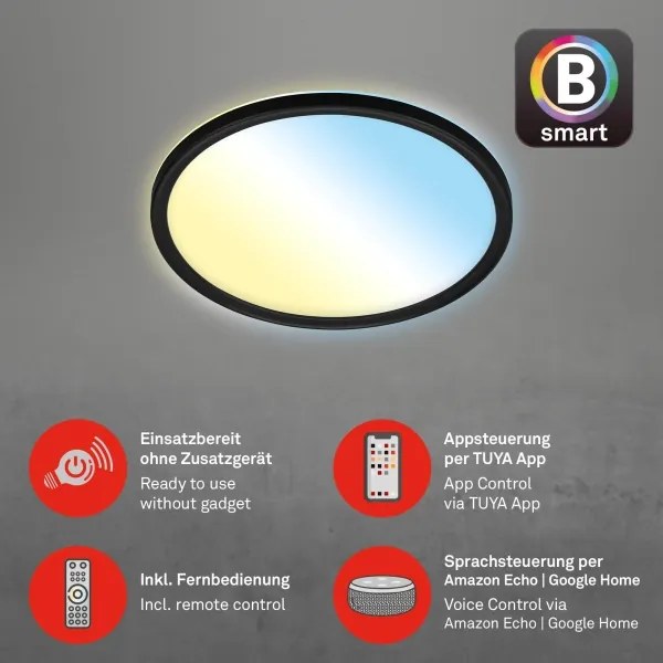 Briloner 7058-015 - LED Dimmelhető lámpa SLIM LED/18W/230V Wi-Fi Tuya + + távirányító