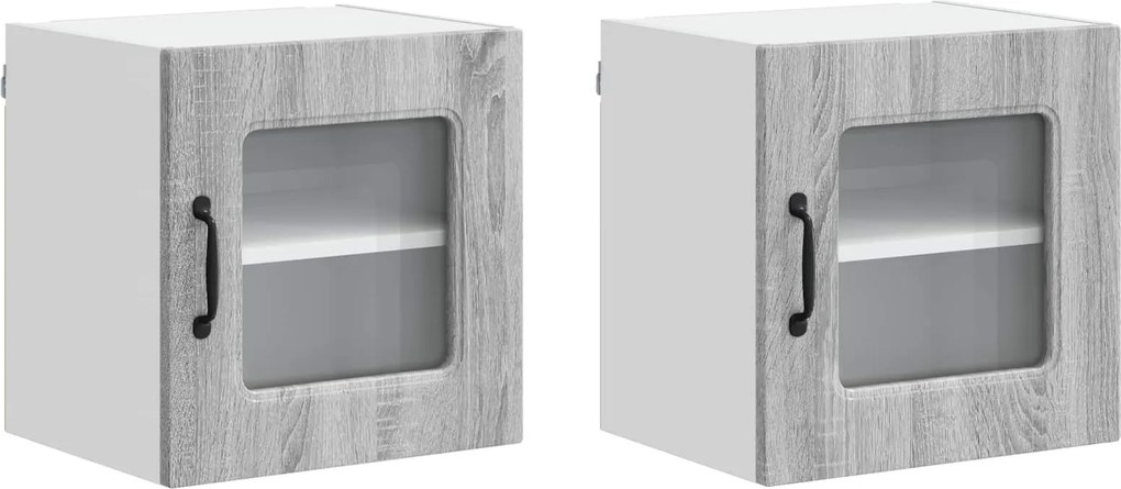 vidaXL Konyhaszekrény Kalmar 2 pcs Szürke Sonoma 40 x 31 x 40 cm