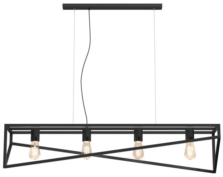 GOTE függeszték 4xE27/60W/230V, kábellel