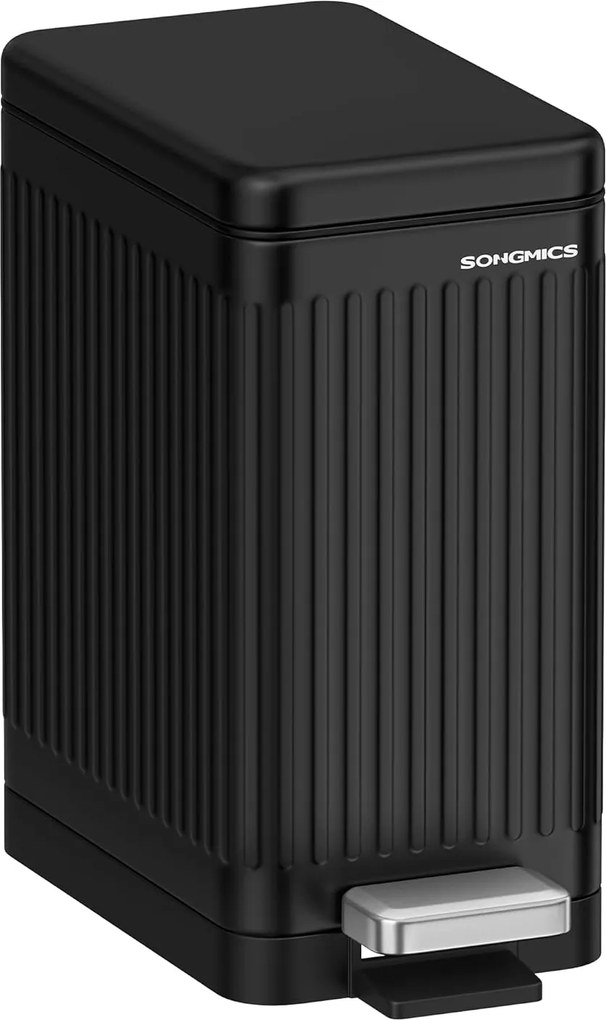 Fürdőszobai kosár Songmics 10 l fekete praktikus és esztétikus kialakítás