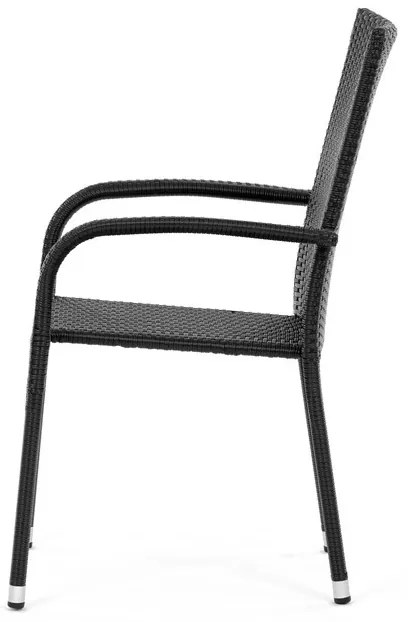 Fekete Polyrattan Kerti Szék. AZC-S2113 BK