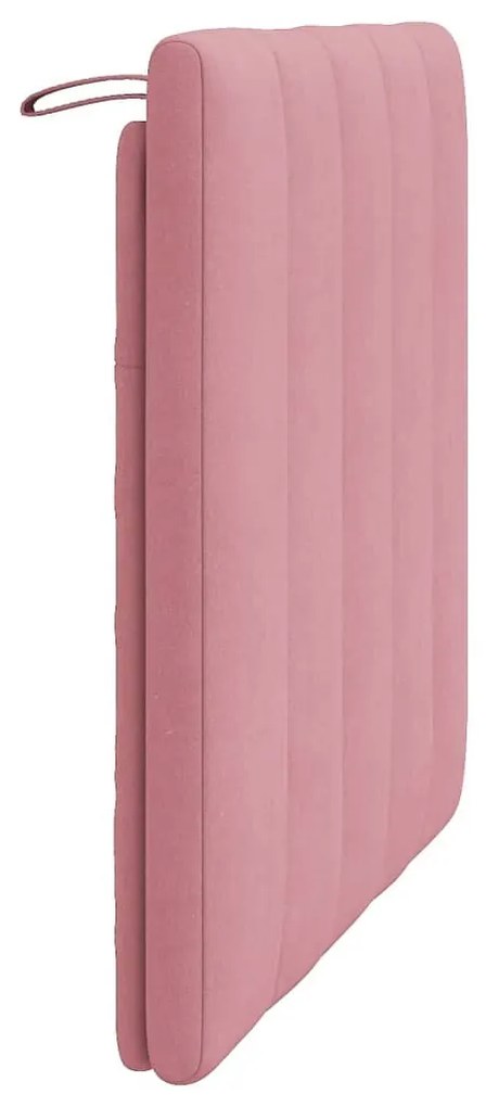rózsaszín bársony fejtámla párna 90 cm
