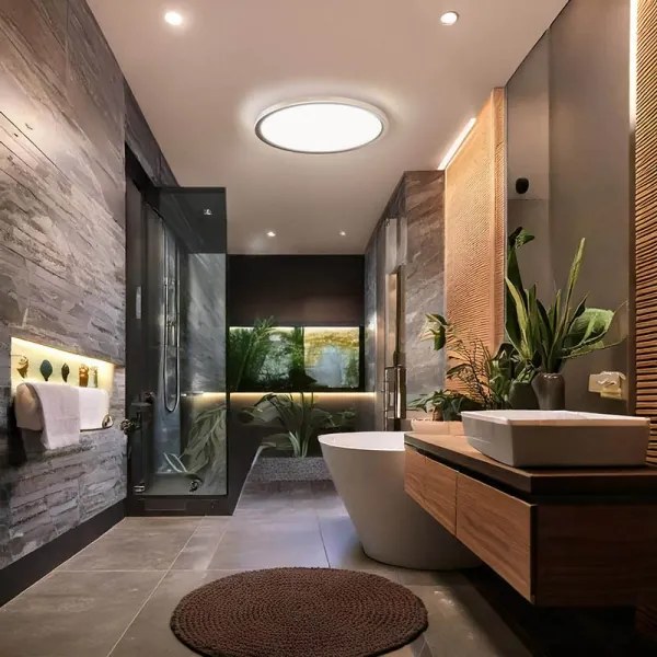 Solight WO826-LED Fürdőszobai mennyezeti lámpa ACATE 24W/230V 3000/4000/6000K átm. 29,3 cm IP54