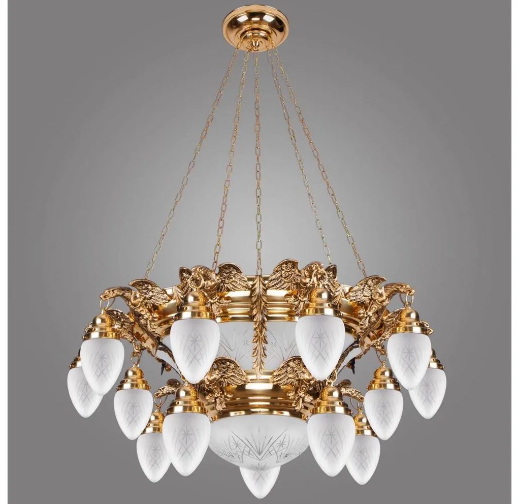 Kemar OW150 - OURO EAGLE csillár 15xE27/60W + 6xE27/100W, 230V