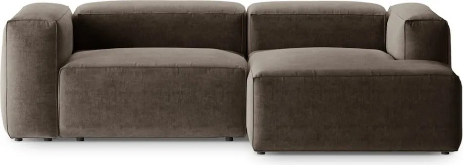 Barna sarokkanapé (jobb oldali-heverő résszel) Bergamo – Cosmopolitan Design