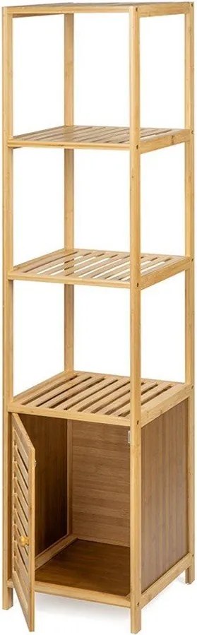 Natúr színű bambusz fürdőszobai polcos állvány 35x140 cm Auren – Bonami Essentials