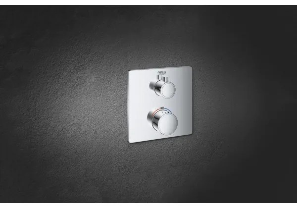 GROHE 24079000 - GROHTHERM termosztátos zuhanycsaptelep, fényes króm