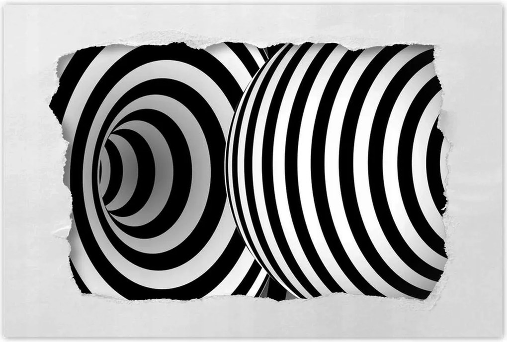 Poszterek 60x40 Absztrakt fekete-fehér