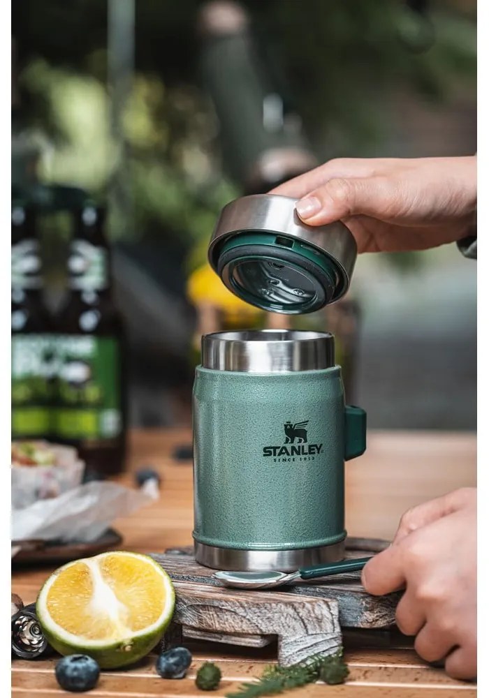 Zöld rozsdamentes acél ételtartó termosz 400 ml Legendary Classic Hammer Tone Green – Stanley