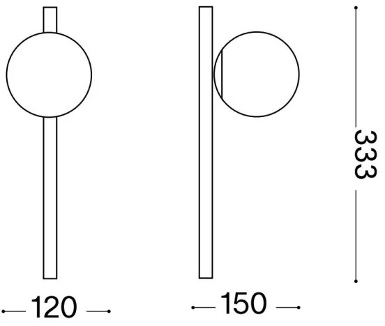 Ideal Lux - LED Fali lámpa BINOMIO 1xG9/3W/230V fehér