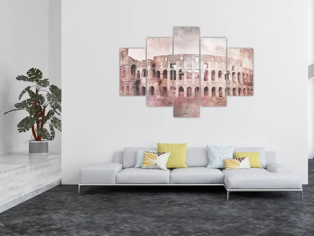 Kép - Vintage képeslap a városról N⁰2 (150x105 cm)