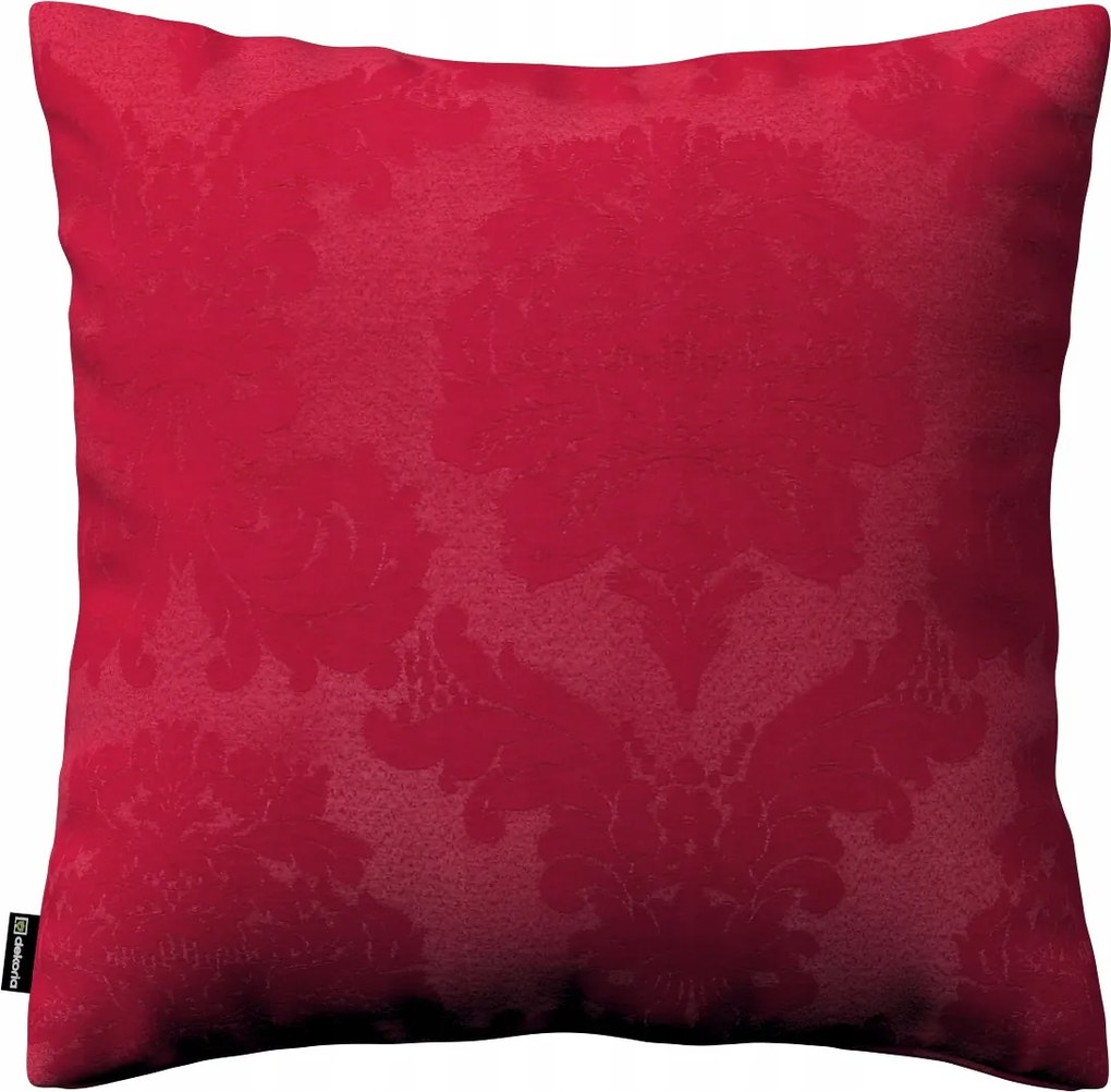 Párnahuzat 60x60 akantusz levelek bordó alapon