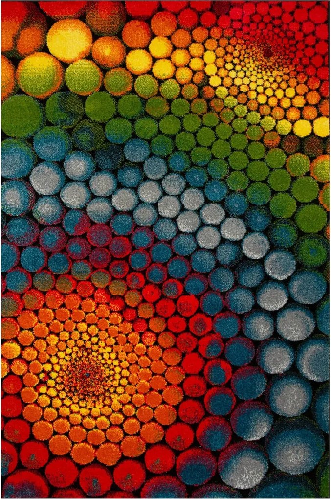 Színes Modern Ifjúsági Gyerekszőnyeg Puha Rainbow 300x400 cm