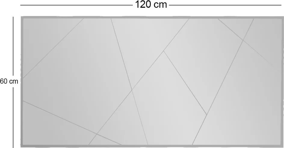 Eilish tükör, fehér, 60 cm