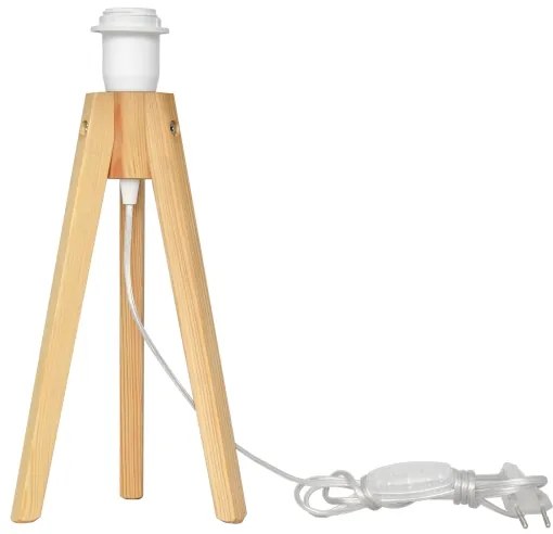 Asztali lámpa HELEN 1xE27/15W/230V krémes/arany/fenyő