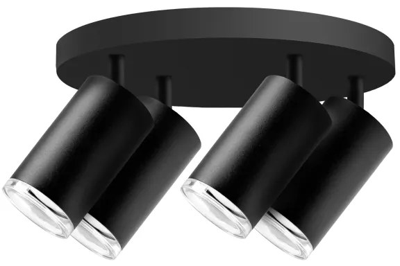 LED RGBW dimmelhető fürdőszobai spotlámpa TURYN 4xGU10/4,8W/230V IP44 fekete
