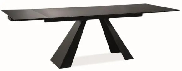 Salvadore étkezőasztal, 160 x 90 cm, fekete