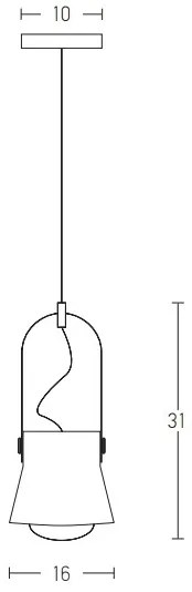 Zambelis 18192 - Csillár zsinóron 1xE27/40W/230V fekete