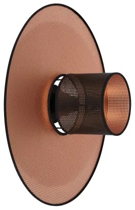 Duolla - Fali lámpa TOKYO SHINY 1xE27/15W/230V átm. 50 cm réz/fekete