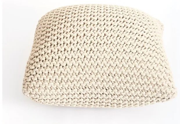Knit bézs párna és puff - Bonami Essentials