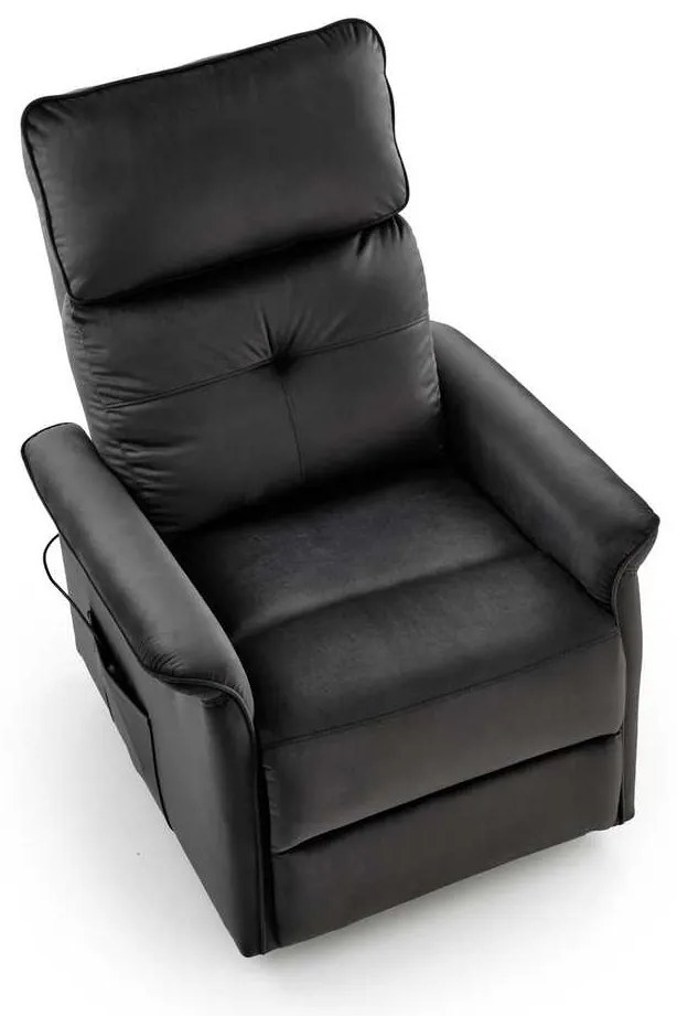 Semir II masszázsfotel, fekete