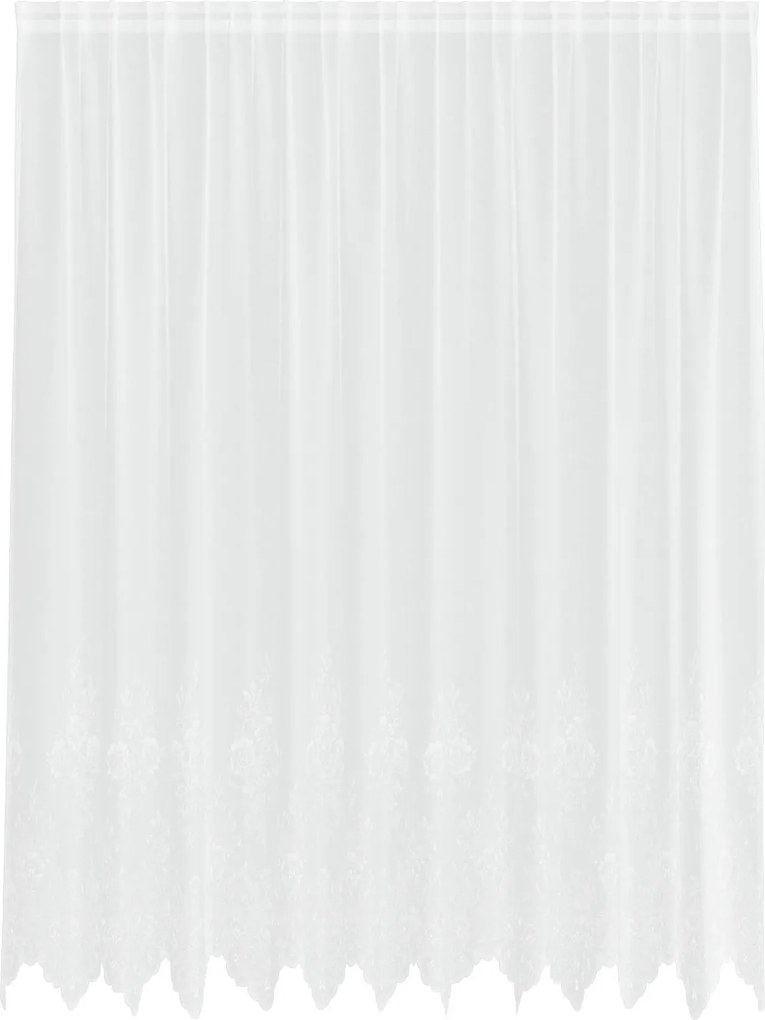vidaXL Csipkés Függöny függönyökkel Fehér 240 x 300 cm Poliészter