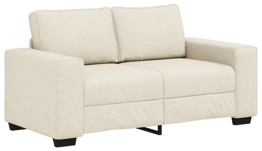 vidaXL Kanapé 2 pcs Bézs Lábbal kevert anyag