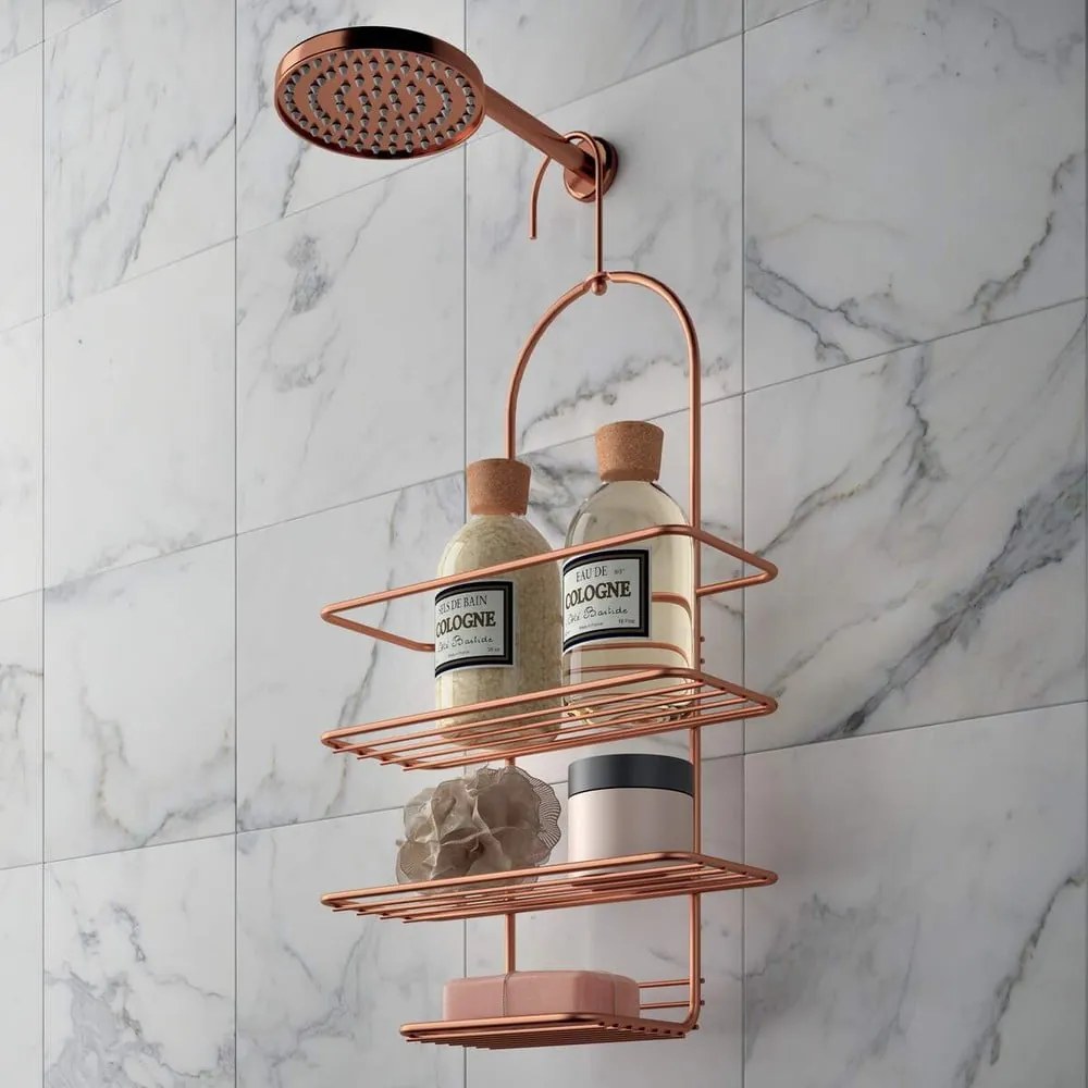Copper fürdőszobai függőpolc - Metaltex