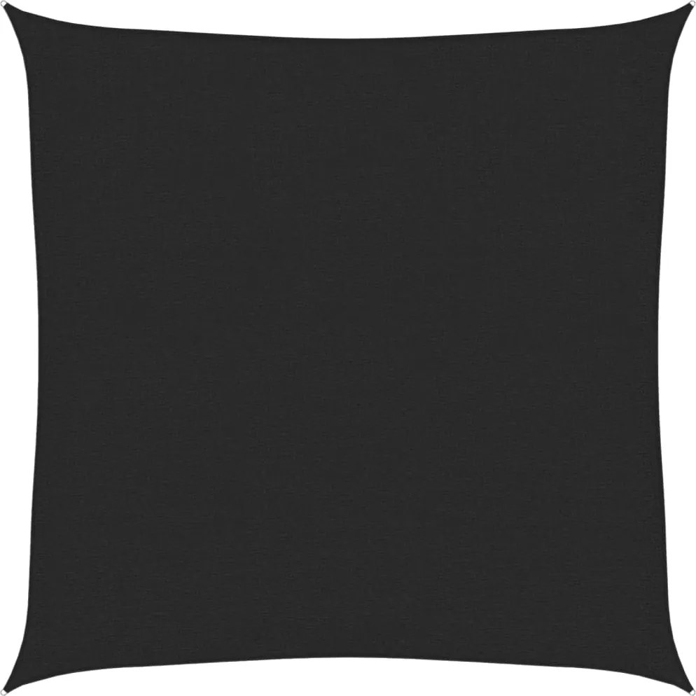 vidaXL fekete HDPE napvitorla 160 g/m² 3 x 3 m