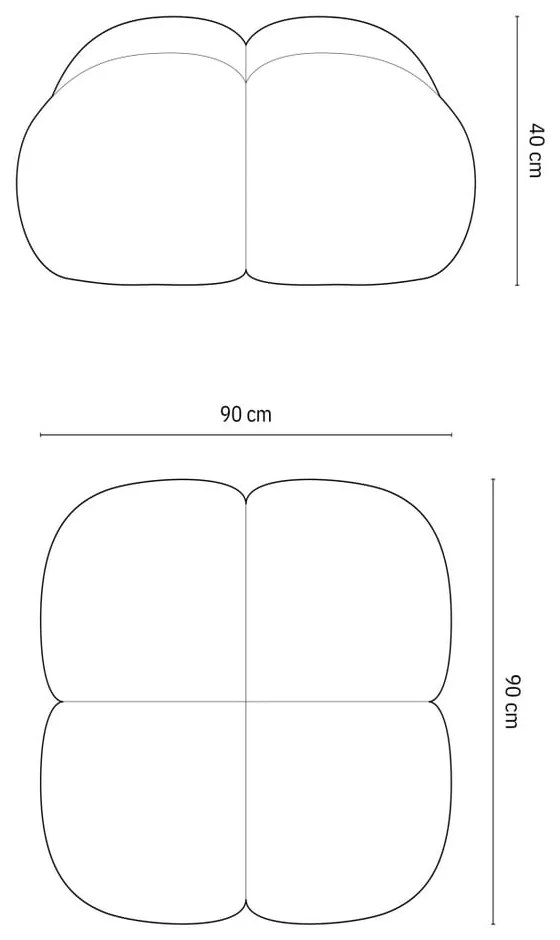 Zöld bársony lábtartó Loretto – Cosmopolitan Design