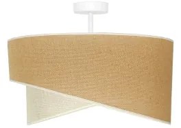 Duolla - Felületre szerelhető csillár YUTE CELLO 1xE27/15W/230V átm. 45 cm barna/szürke