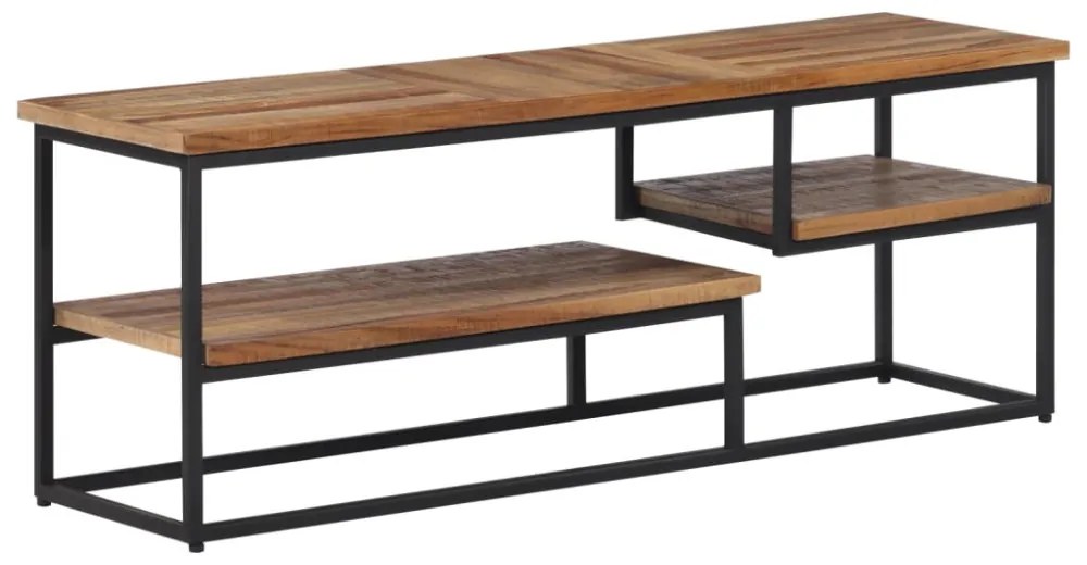 tömör újrahasznosított tíkfa TV-szekrény 110 x 30 x 39 cm