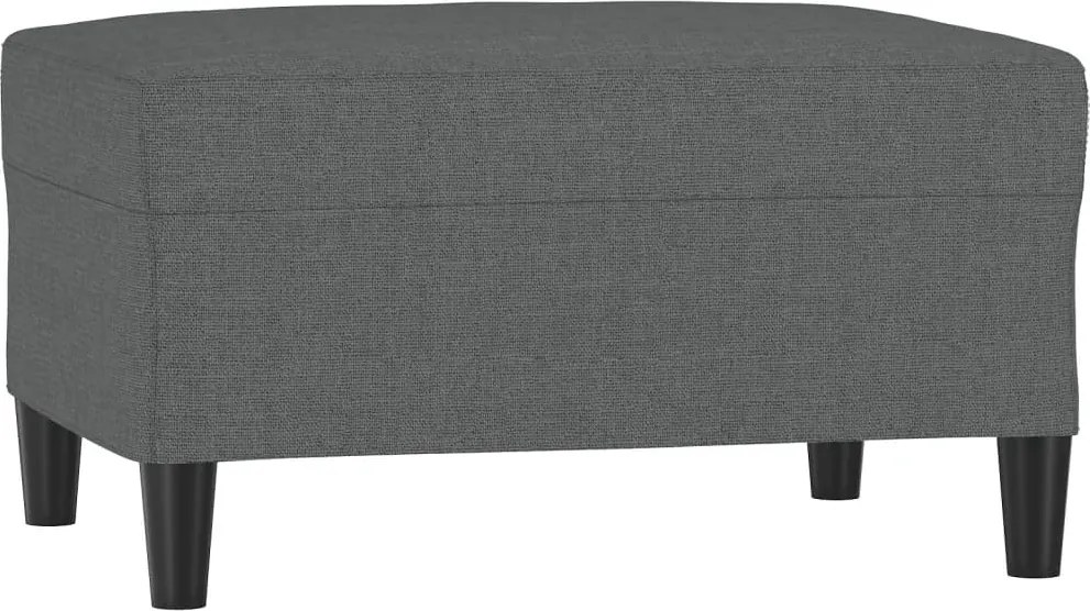 vidaXL sötétszüke szövet lábzsámoly 70x55x41 cm