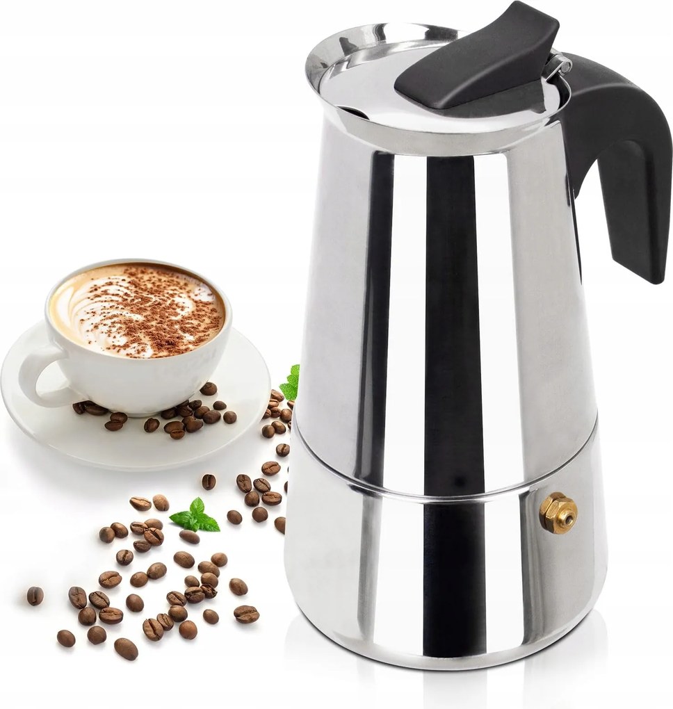 Olasz Kávéfőző Acél 12 Csésze Kávé 600ml Olasz