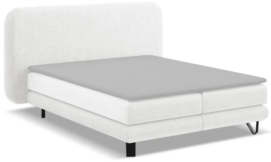 Fehér boxspring ágy 140x200 cm Ilima – Makamii