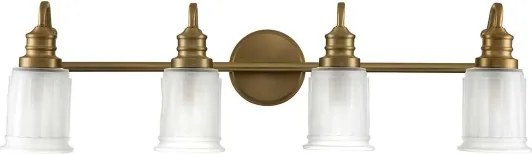 Quoizel QZ-SWELL4-BB-BATH-LED Fürdőszobai fali lámpatest SWELL 4xG9/3W/230V IP44 arany