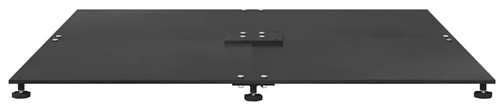 Napernyőtalp Fekete 100 x 100 x 4 cm Acél