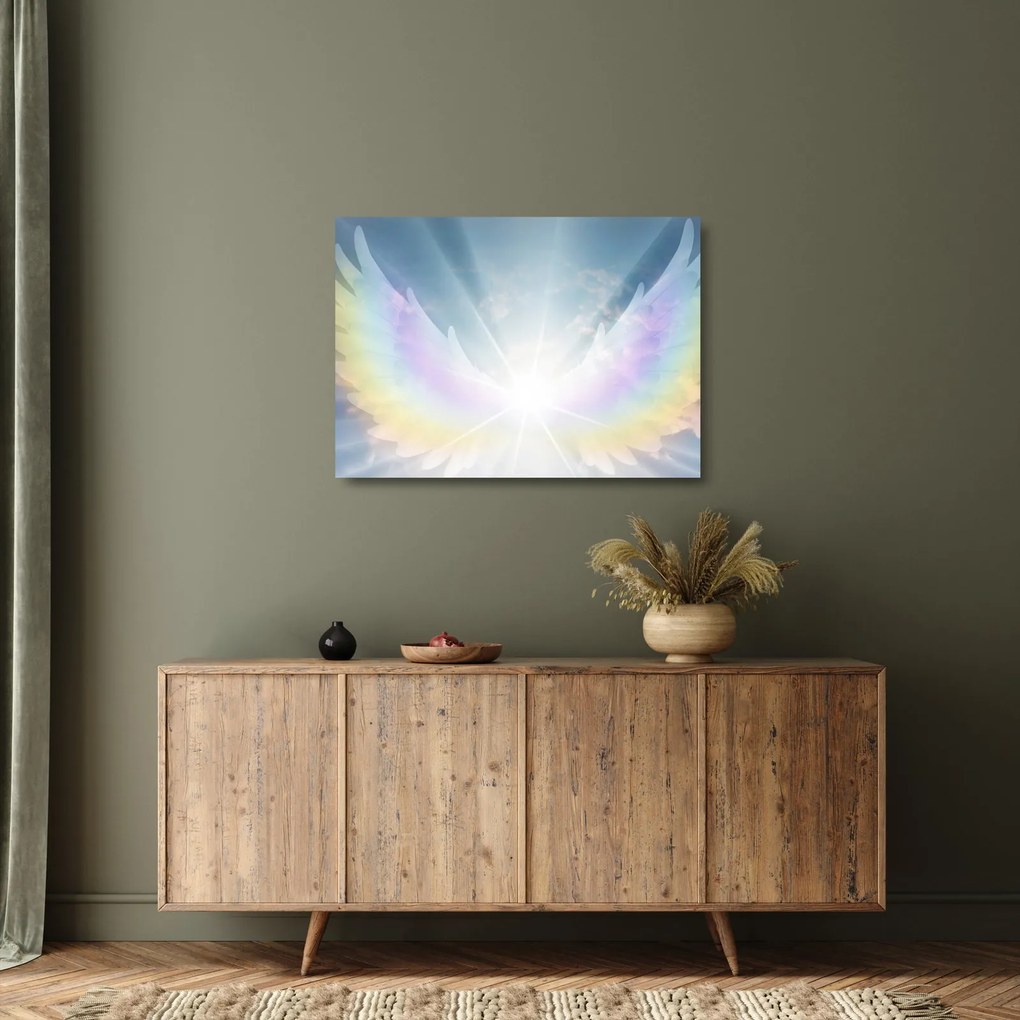 Kép - angyali aura (üvegen) (70x50 cm)