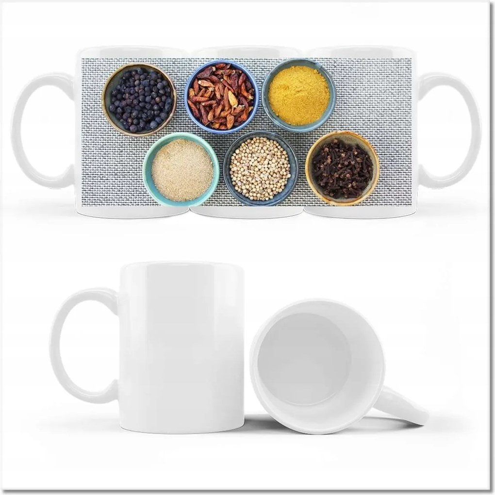 Nyomott mintás bögre Természetes fűszerek